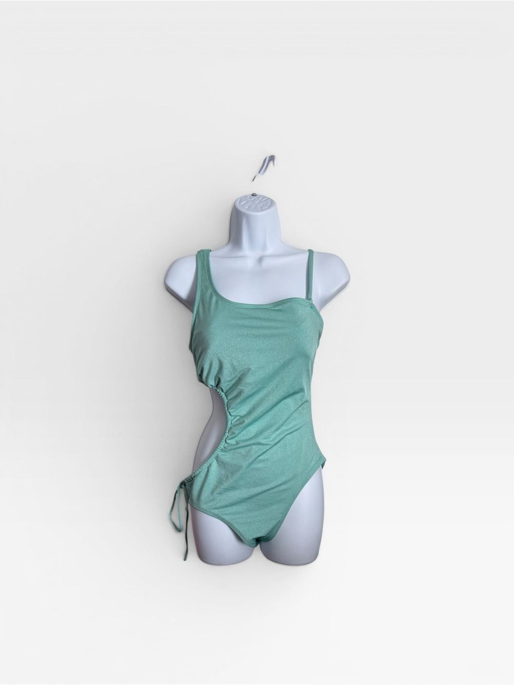 Celebrity Pink Mint Green shimmery Swimsuit